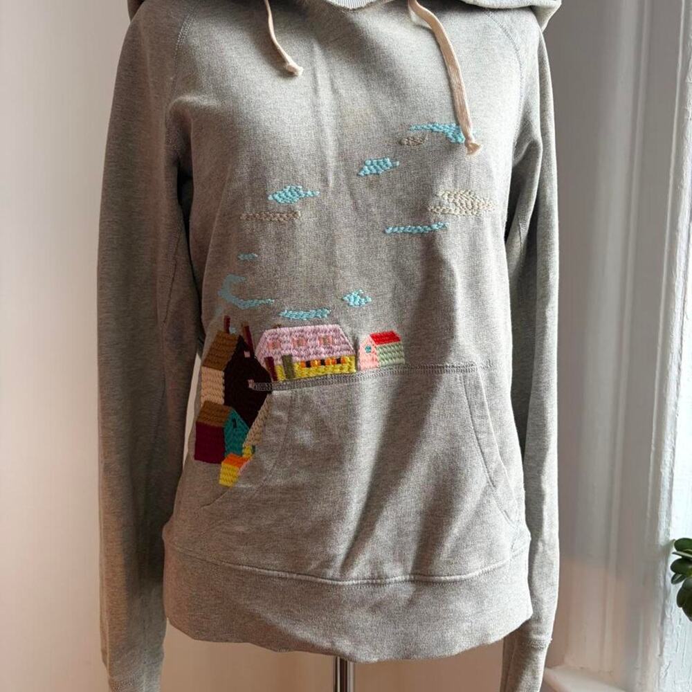 Hawke Brand Embroidered Grey Hoodie size Medium